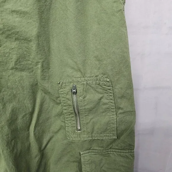 Forever 21 Olive Green Cargo Pants Gorpcore Hiking Utility L - Picture 4 of 12